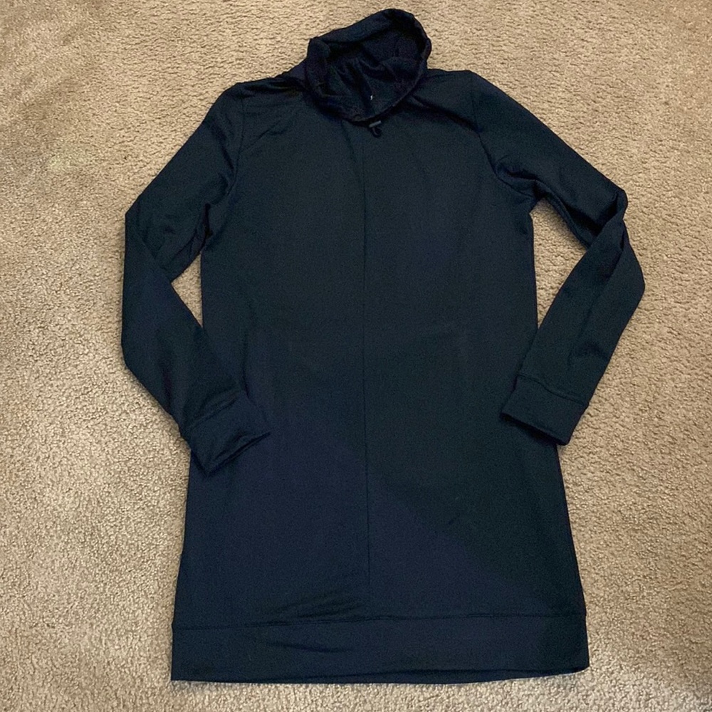 Fabletics Liora Black Funnel Athletic Dress